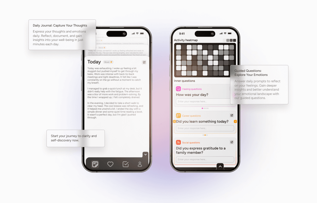Commonplace product mockups showcasing interface concepts and a refined visual system.