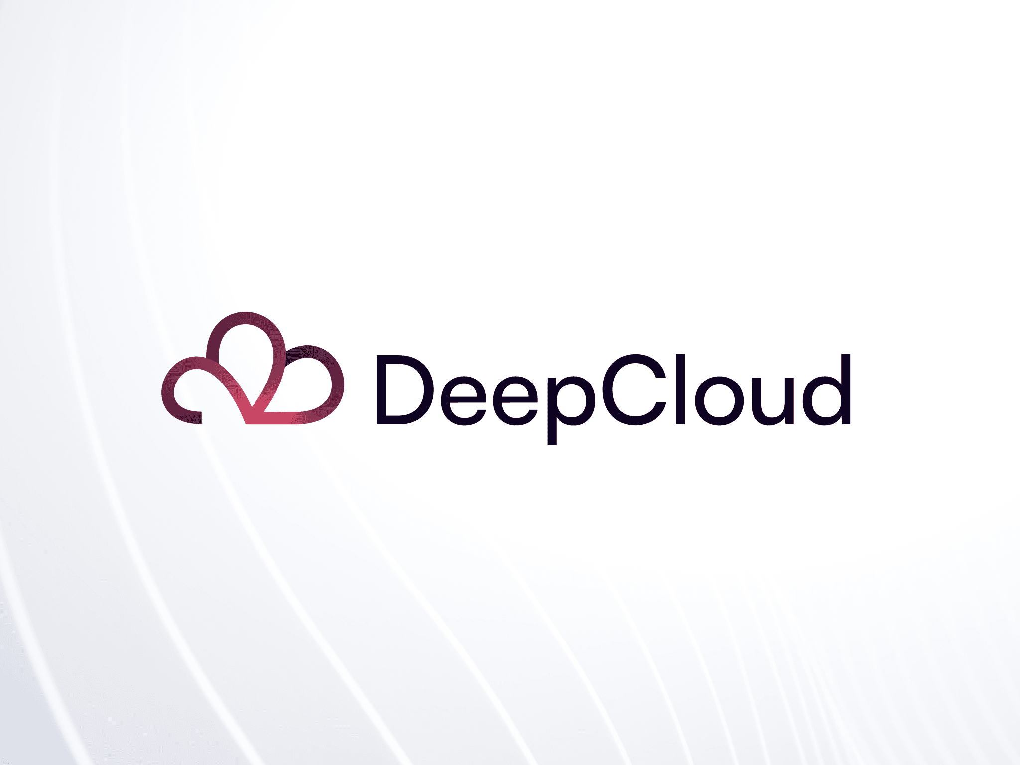Deepcloud isologo design exploring a cloud-inspired symbol and digital brand language.