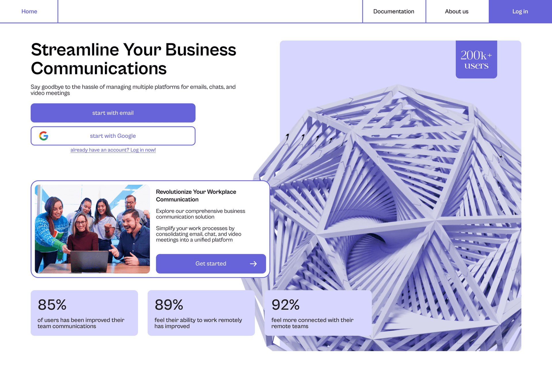 Generic landing page concept with a clean product-driven visual hierarchy.