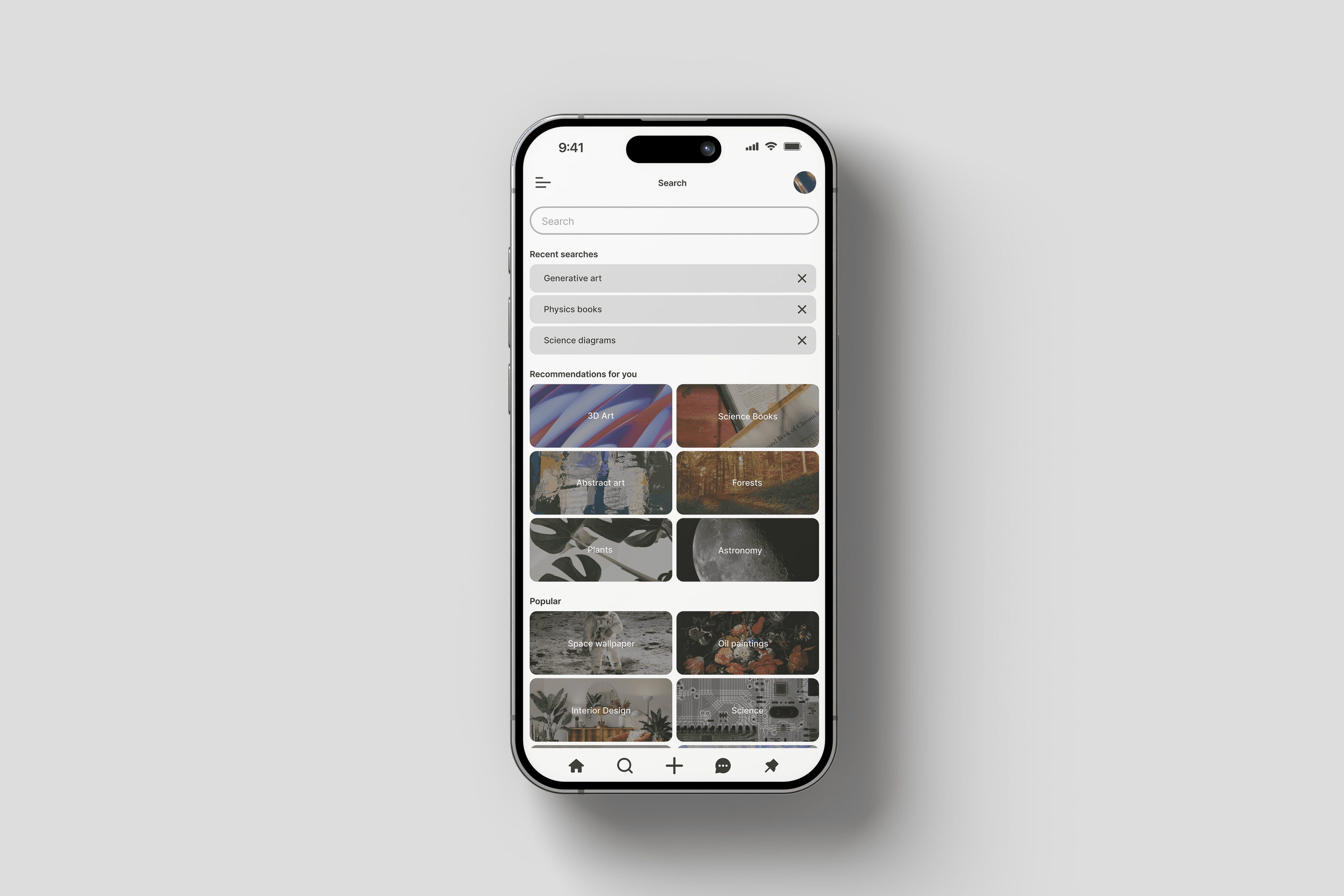 Mobile app mockup showcasing interface screens in a polished product presentation.